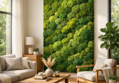 Grünes Flair für dein Wohnzimmer: So gelingt der natürliche Wandakzent ohne großen Aufwand